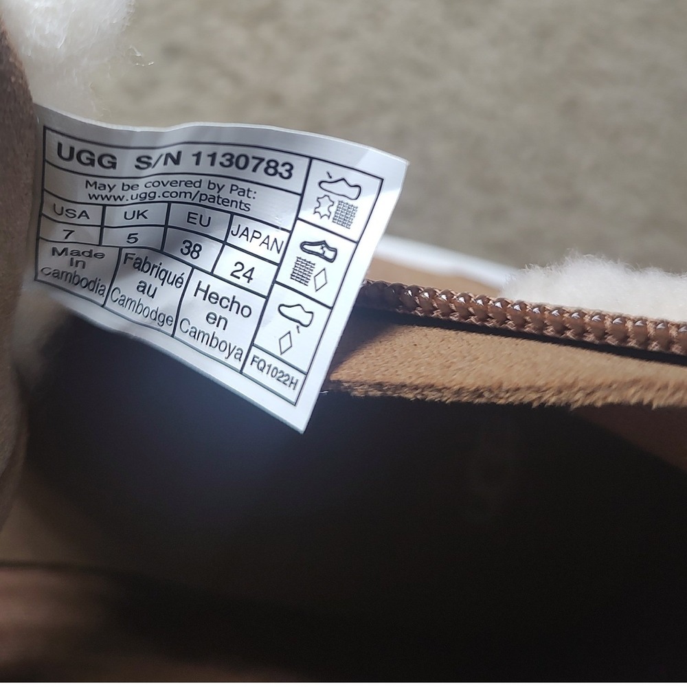 UGG Jass Hi Suede Sneakers Chestnut Faux Fur Zip High Top 1130783 Womens 7